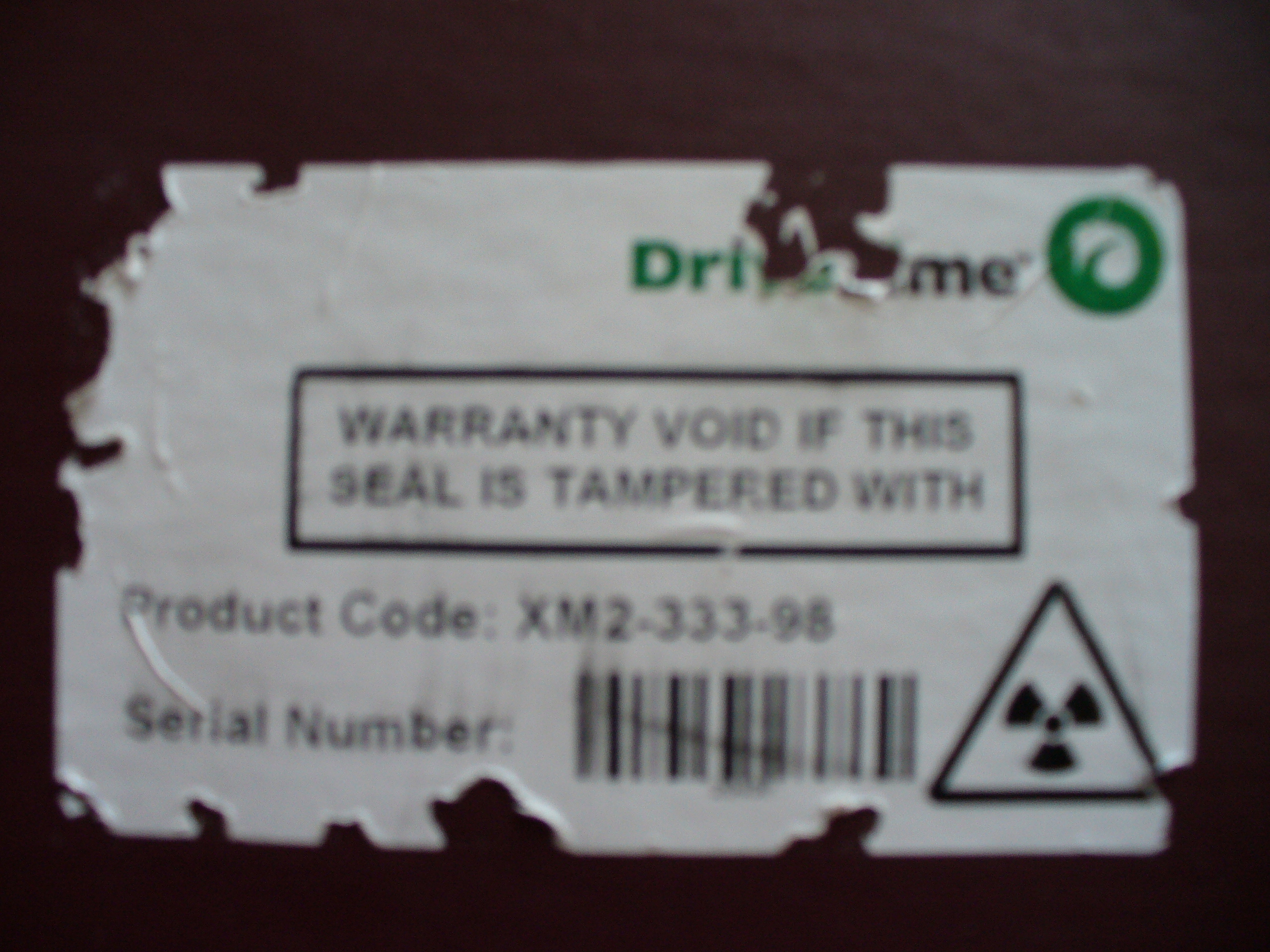 tamper proof label